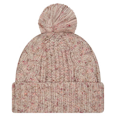New York Jets New Era Women's Trendy Tone Cuffed Knit Hat with Pom - Stone Hats