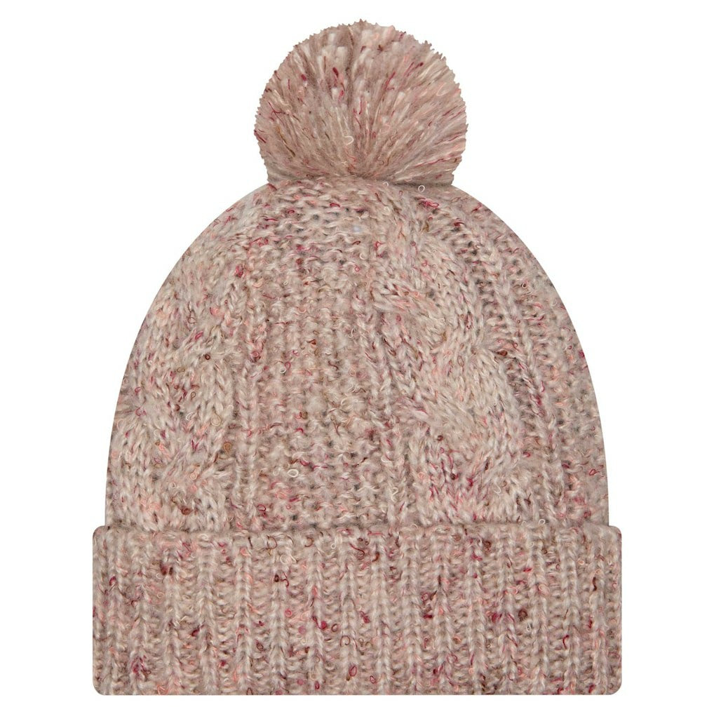 Cincinnati Bengals New Era Women's Trendy Tone Cuffed Knit Hat with Pom - Stone Hats
