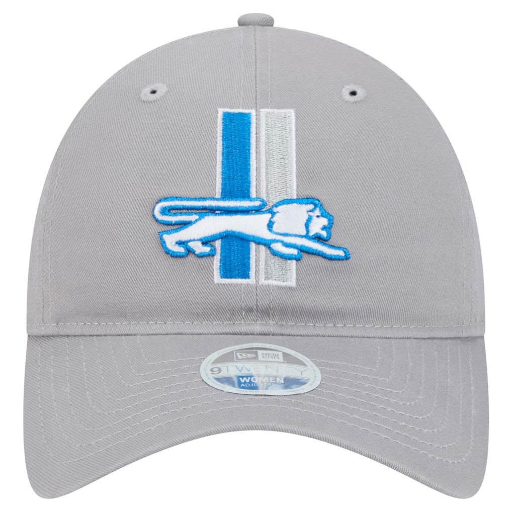 Detroit Lions New Era Women's Main 9TWENTY Adjustable Hat - Gray Hats