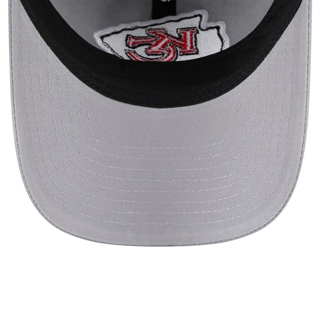 Kansas City Chiefs New Era Women's Main 9TWENTY Adjustable Hat - Gray Hats
