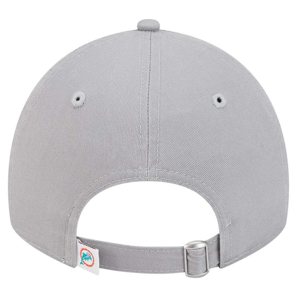 Miami Dolphins New Era Women's Throwback 9TWENTY Adjustable Hat - Gray Hats