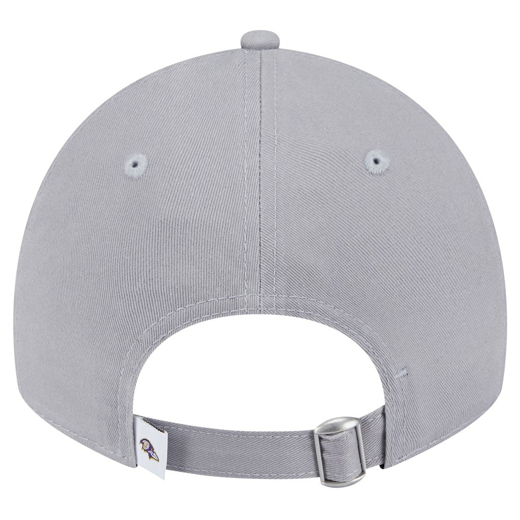 Baltimore Ravens New Era Women's Main 9TWENTY Adjustable Hat - Gray Hats