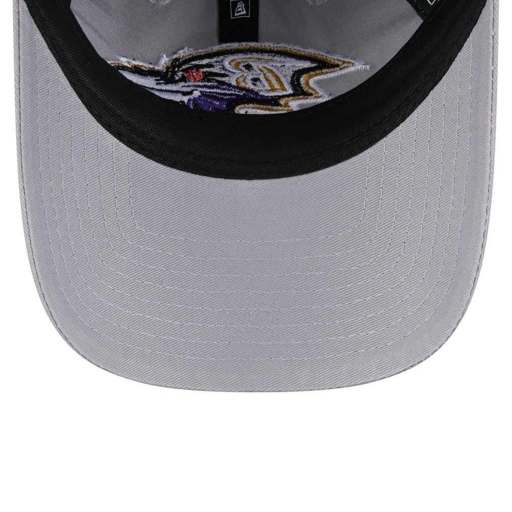 Baltimore Ravens New Era Women's Main 9TWENTY Adjustable Hat - Gray Hats
