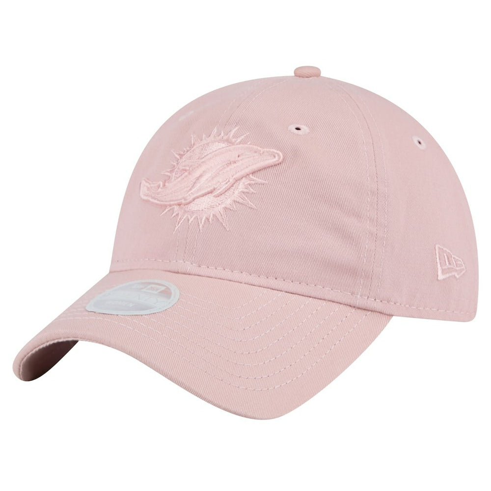 Miami Dolphins New Era Women's Main 9TWENTY Adjustable Hat - Light Pink Hats