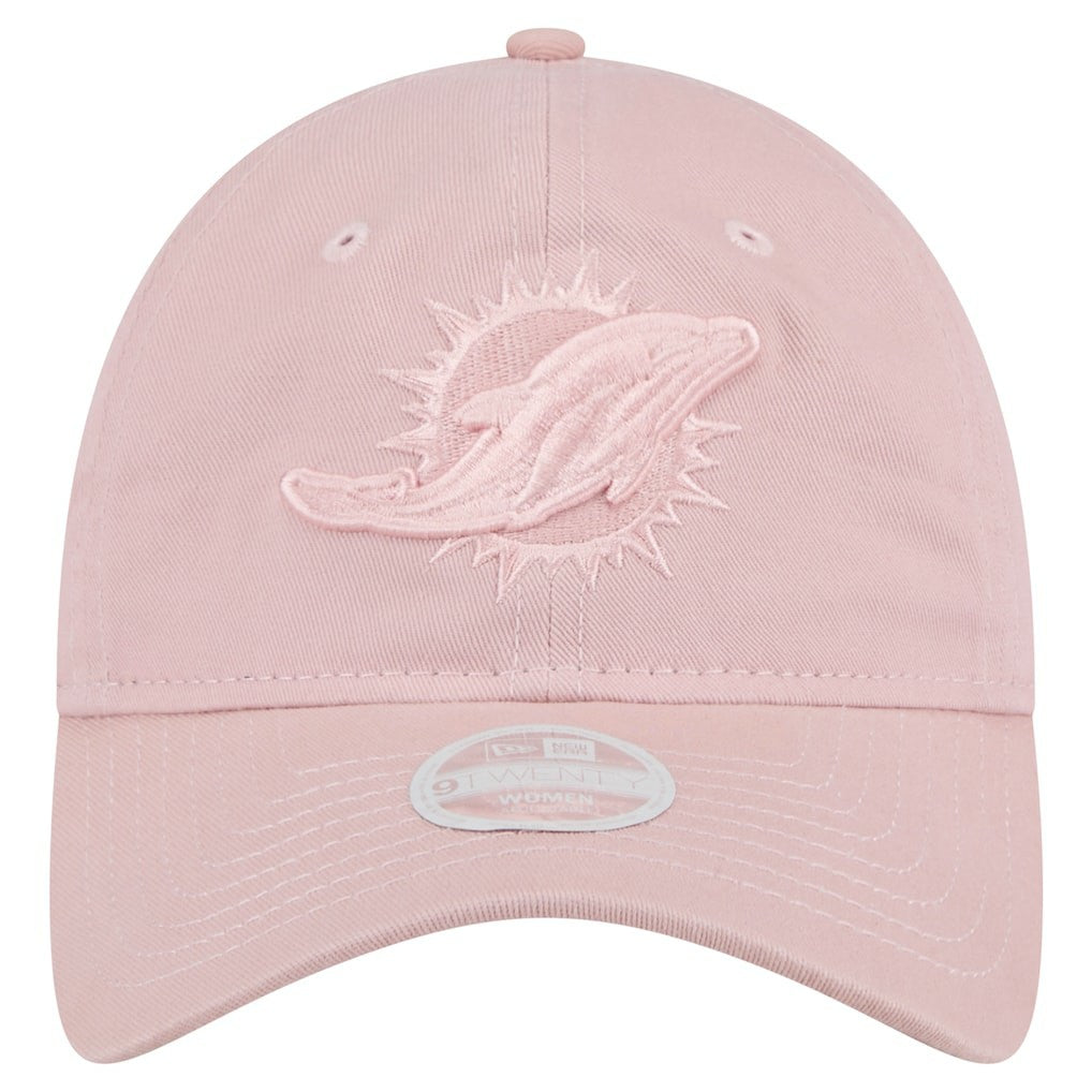 Miami Dolphins New Era Women's Main 9TWENTY Adjustable Hat - Light Pink Hats