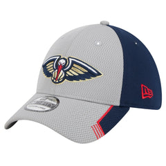 New Orleans Pelicans Active Trim 39THIRTY Flex Hat Gray/Navy - New Era