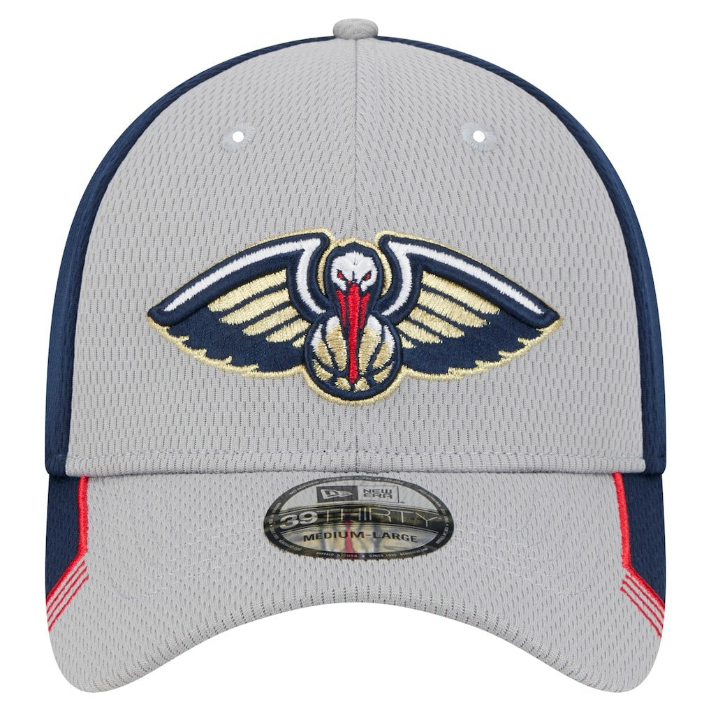 New Orleans Pelicans Active Trim 39THIRTY Flex Hat Gray/Navy - New Era