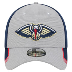 New Orleans Pelicans Active Trim 39THIRTY Flex Hat Gray/Navy - New Era