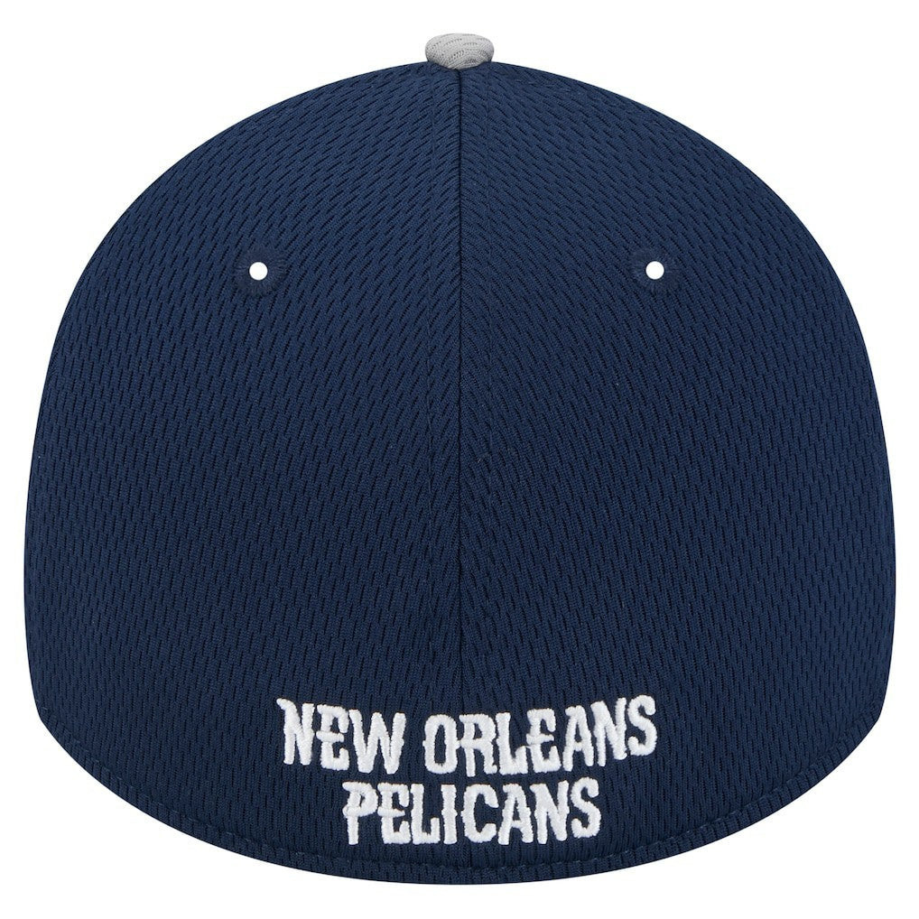 New Orleans Pelicans Active Trim 39THIRTY Flex Hat Gray/Navy - New Era