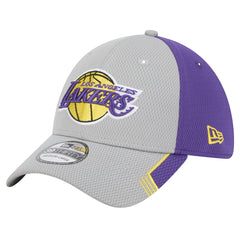 Los Angeles Lakers Active Trim 39THIRTY Flex Hat Gray/Purple - New Era