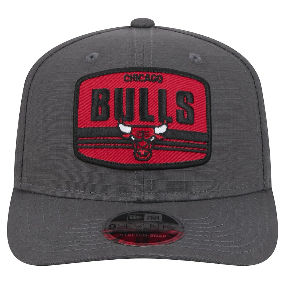 Chicago Bulls Team Elevated Patch 9SEVENTY Adjustable Hat Graphite - New Era