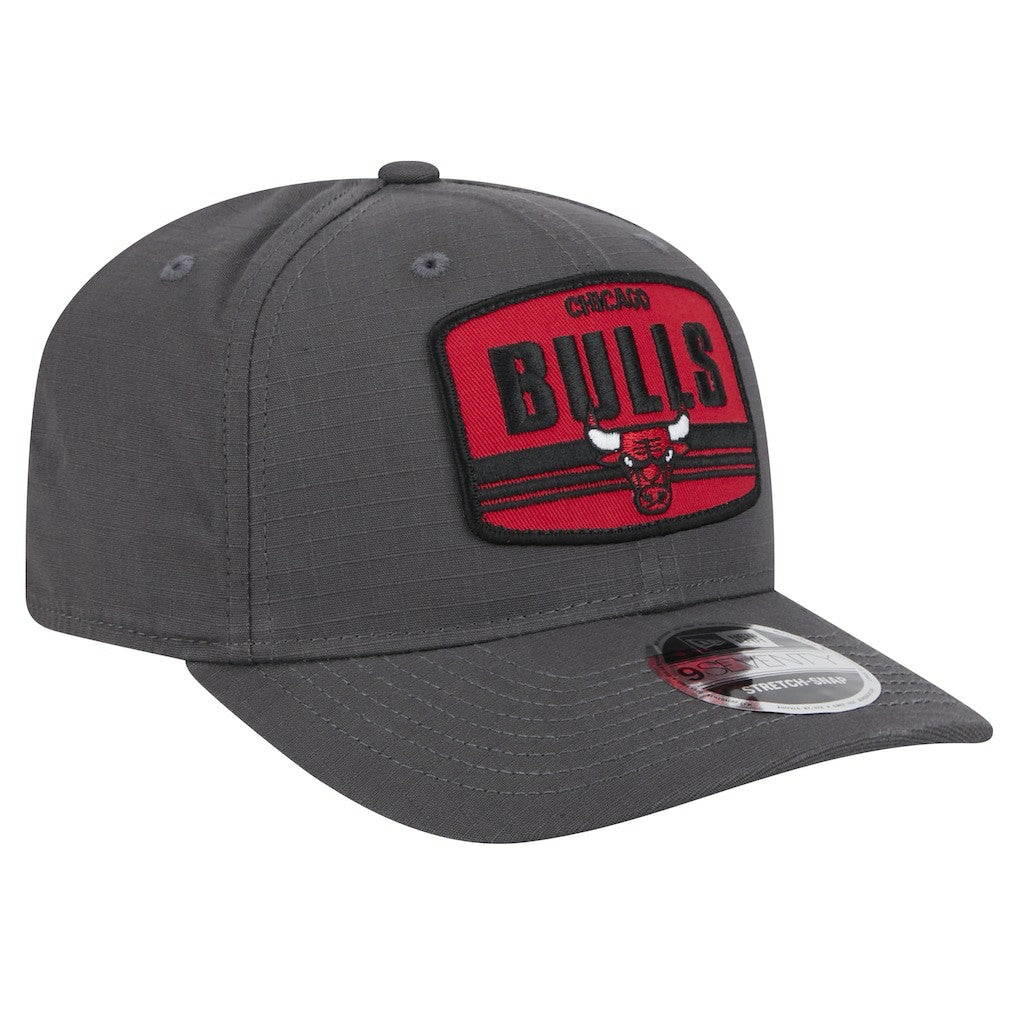 Chicago Bulls Team Elevated Patch 9SEVENTY Adjustable Hat Graphite - New Era