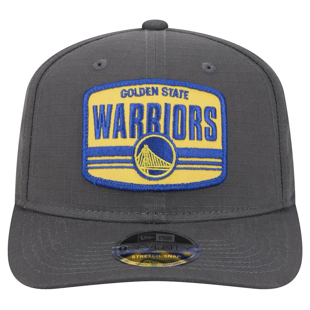 Golden State Warriors Team Elevated Patch 9SEVENTY Adjustable Hat Graphite - New Era