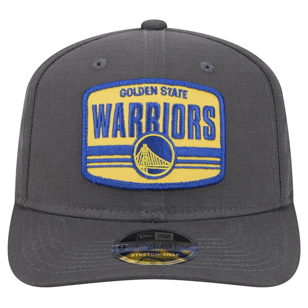 Golden State Warriors Team Elevated Patch 9SEVENTY Adjustable Hat Graphite - New Era