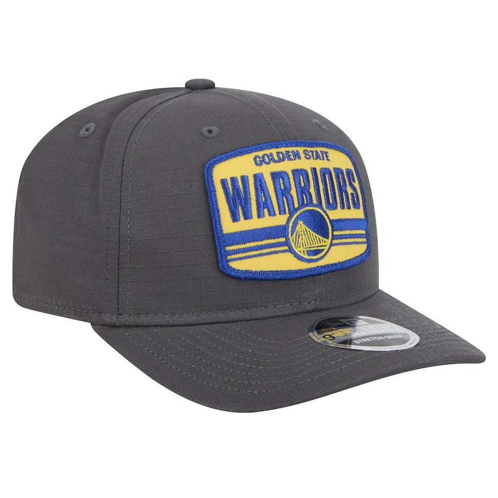 Golden State Warriors Team Elevated Patch 9SEVENTY Adjustable Hat Graphite - New Era