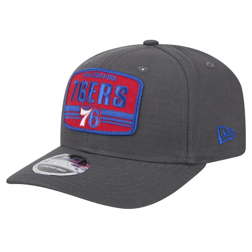 Philadelphia 76ers Team Elevated Patch 9SEVENTY Adjustable Hat Graphite - New Era