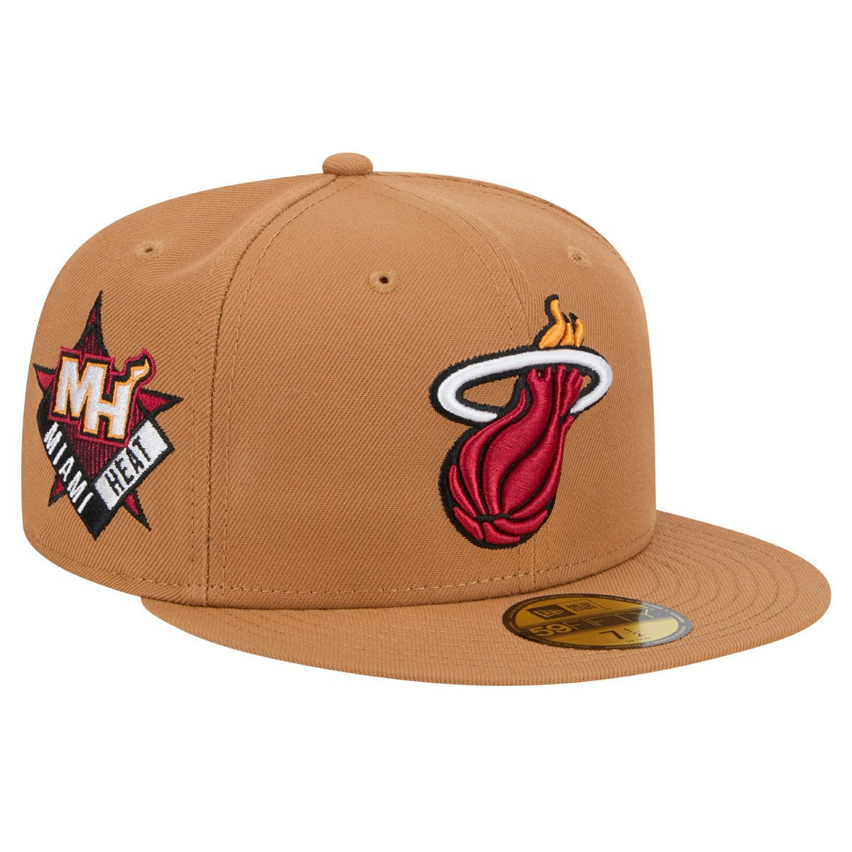 Miami Heat Color Pack 59FIFTY Fitted Hat Tan - New Era
