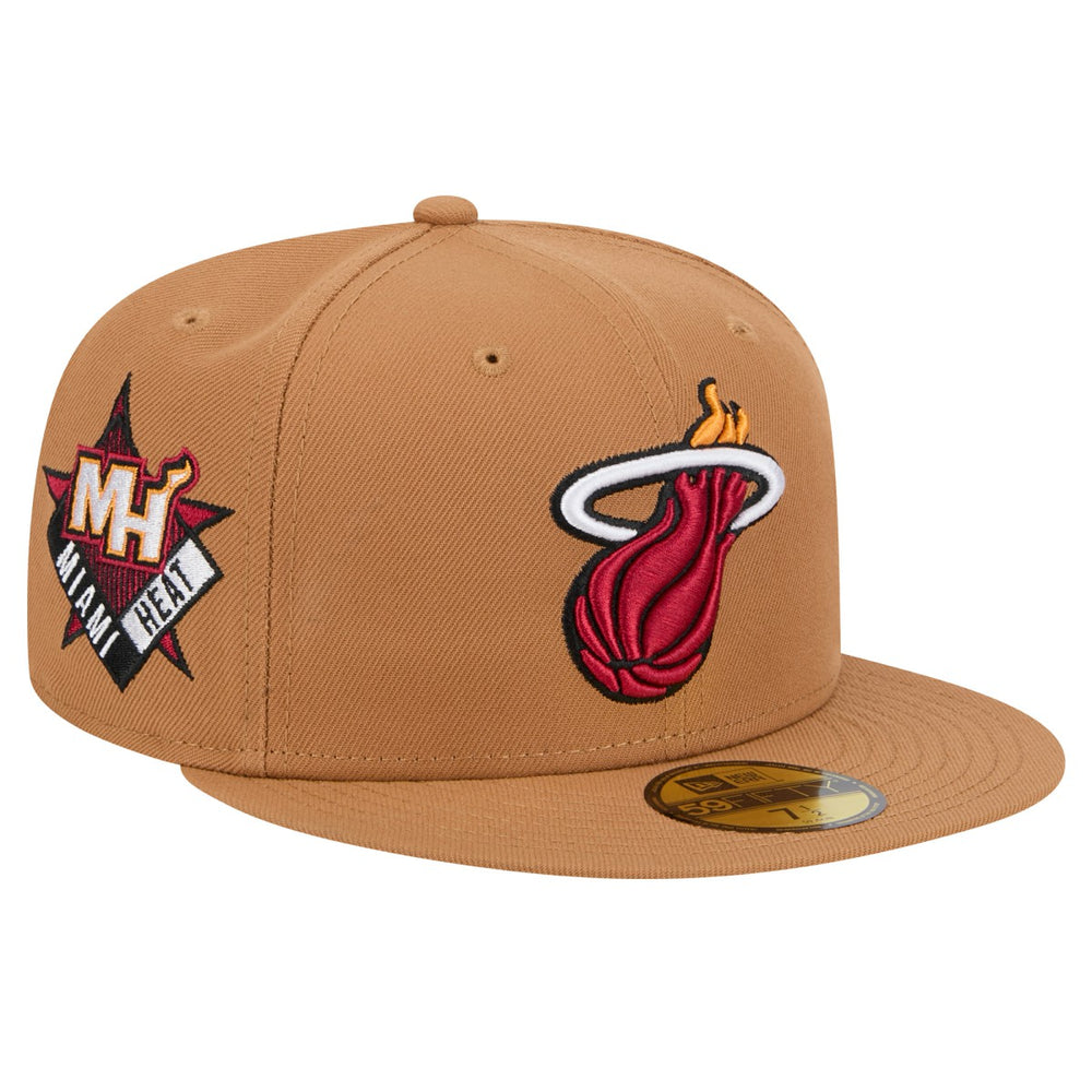 Miami Heat Color Pack 59FIFTY Fitted Hat Tan - New Era
