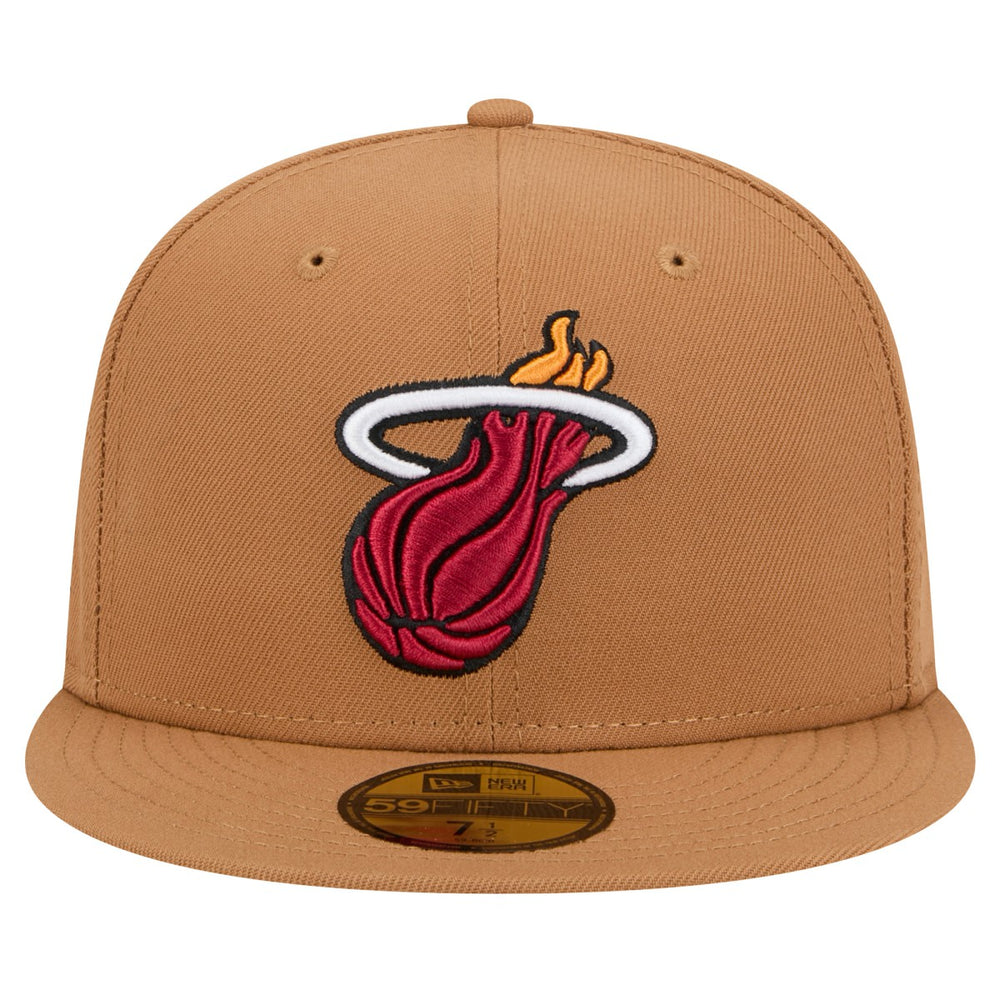 Miami Heat Color Pack 59FIFTY Fitted Hat Tan - New Era