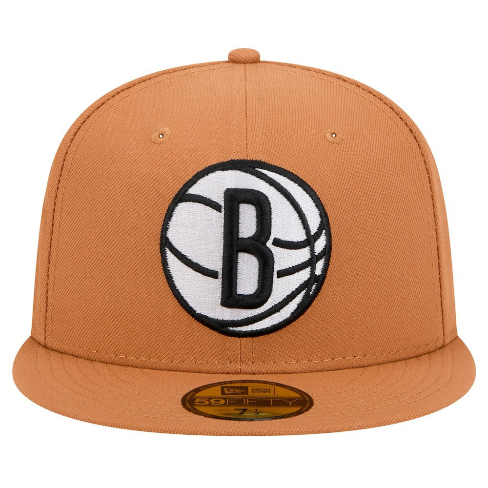 Brooklyn Nets Color Pack 59FIFTY Fitted Hat Tan - New Era