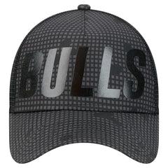 Chicago Bulls Male Adult Midnight Ink Tonal A-Frame Trucker 9FORTY Adjustable Hat Black - New Era