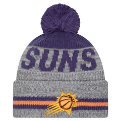 Phoenix Suns Sport Night Runner Cuffed Knit Hat with Pom Gray - New Era