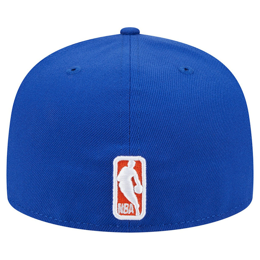 New York Knicks Sport Night Script Sided 59FIFTY Fitted Hat Blue - New Era