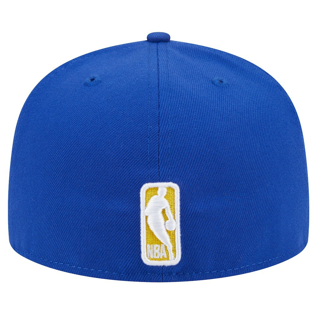Golden State Warriors Sport Night Script Sided 59FIFTY Fitted Hat Royal - New Era