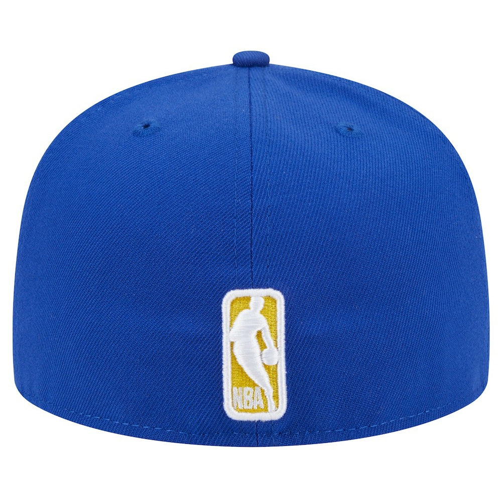 Golden State Warriors Sport Night Script Sided 59FIFTY Fitted Hat Royal - New Era