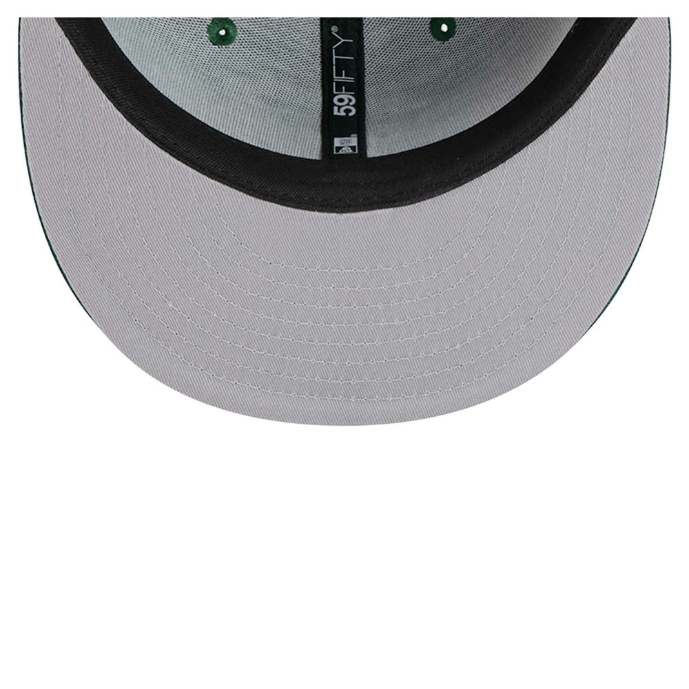 Milwaukee Bucks Sport Night Script Sided 59FIFTY Fitted Hat Hunter Green - New Era