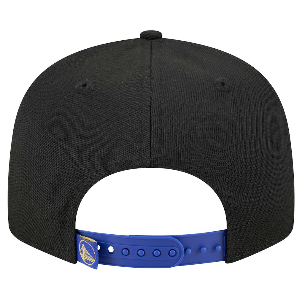 Golden State Warriors Sport Night Splatter 2-Tone 9FIFTY Snapback Hat Black/Royal - New Era