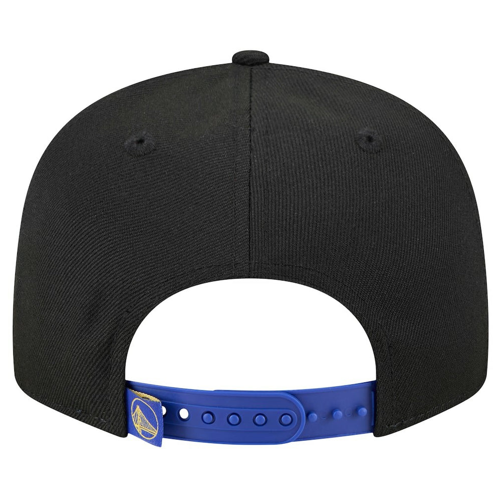 Golden State Warriors Sport Night Splatter 2-Tone 9FIFTY Snapback Hat Black/Royal - New Era