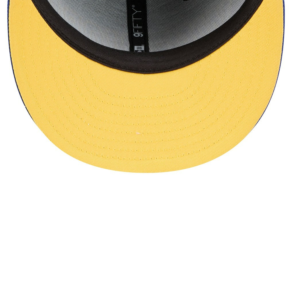 Golden State Warriors Sport Night Splatter 2-Tone 9FIFTY Snapback Hat Black/Royal - New Era