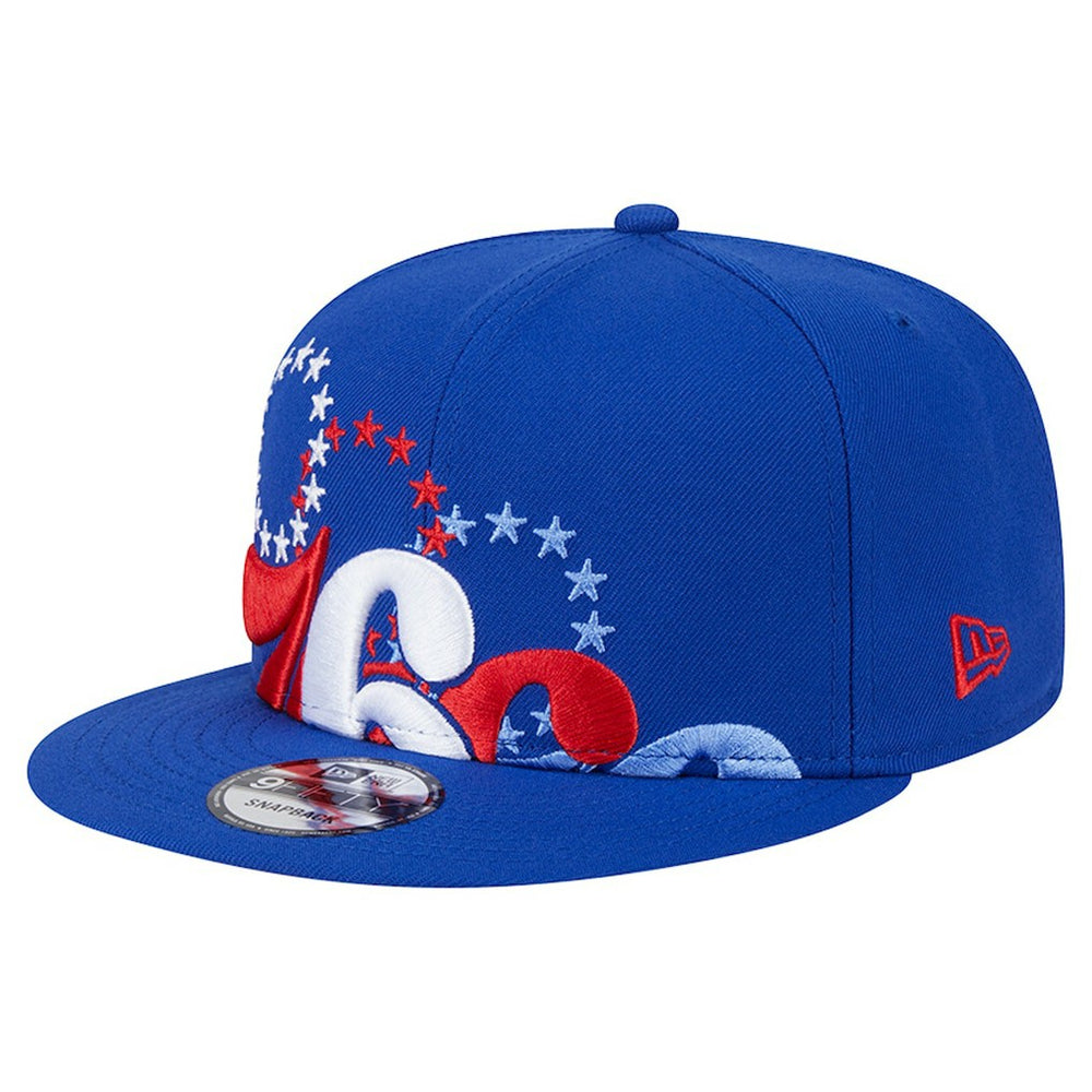 Philadelphia 76ers Sport Night Team Shadow 9FIFTY Snapback Hat Royal - New Era