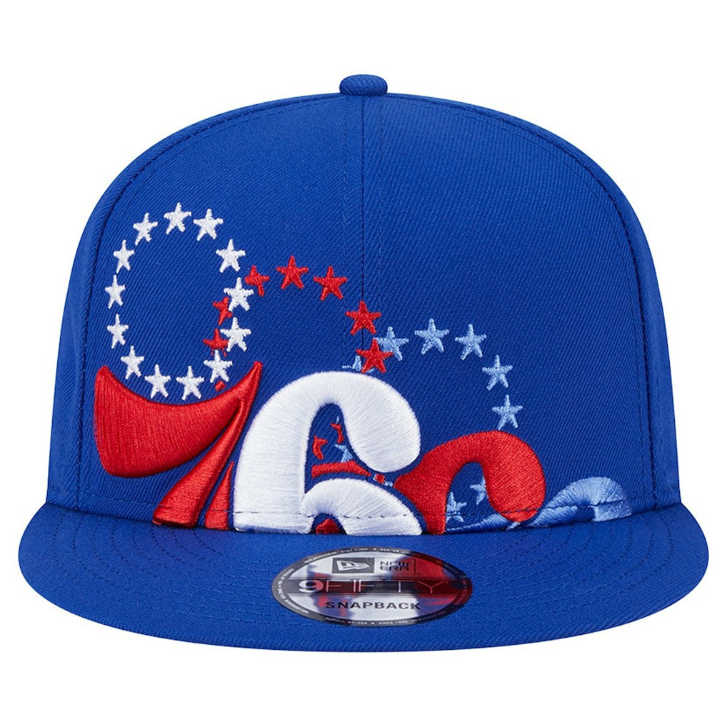 Philadelphia 76ers Sport Night Team Shadow 9FIFTY Snapback Hat Royal - New Era