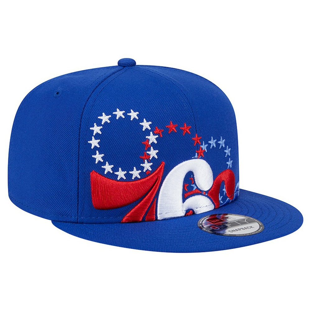 Philadelphia 76ers Sport Night Team Shadow 9FIFTY Snapback Hat Royal - New Era