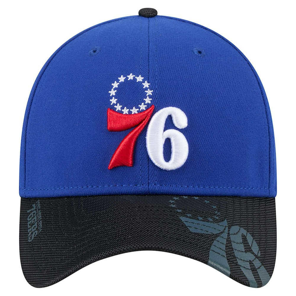 Philadelphia 76ers Sport Night Visor Hit 39THIRTY Flex Hat Royal/Black - New Era