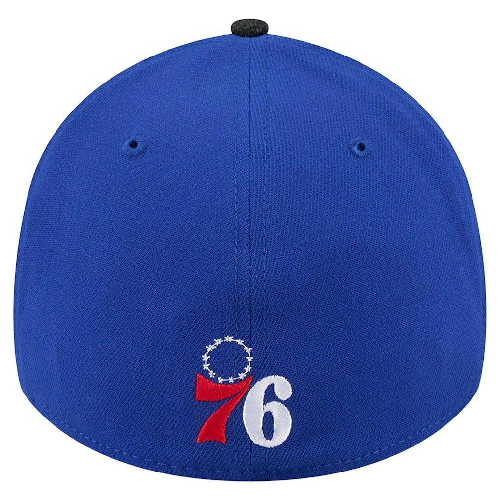 Philadelphia 76ers Sport Night Visor Hit 39THIRTY Flex Hat Royal/Black - New Era
