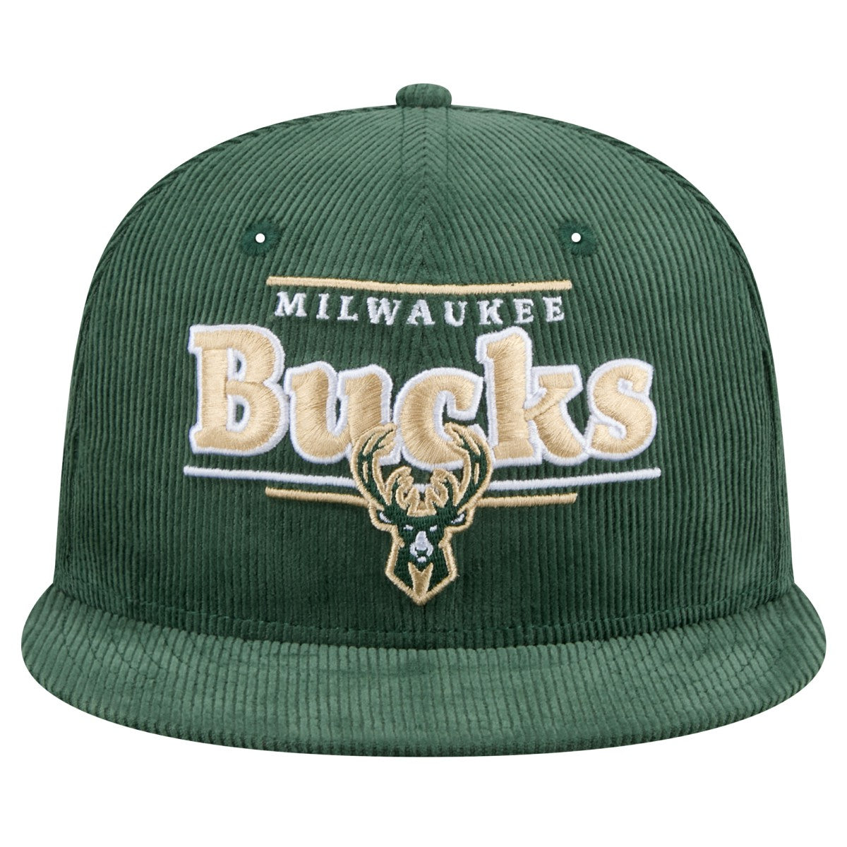 Milwaukee Bucks Throwback Display Corduroy 9FIFTY Snapback Hat Hunter Green - New Era outlet