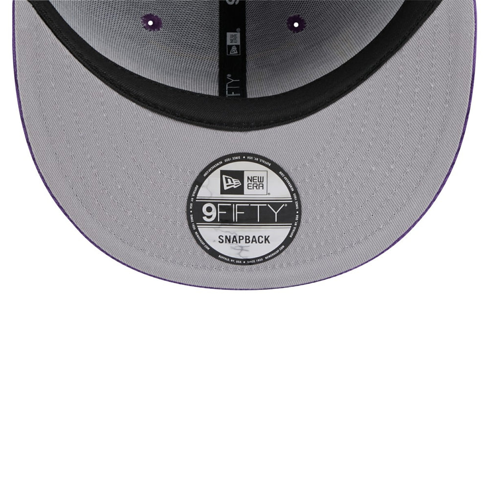 Los Angeles Lakers Throwback Display Corduroy 9FIFTY Snapback Hat Purple - New Era