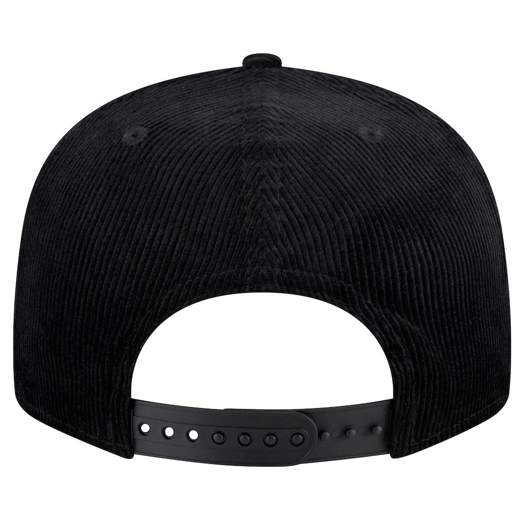 Chicago Bulls Throwback Display Corduroy 9FIFTY Snapback Hat Black - New Era