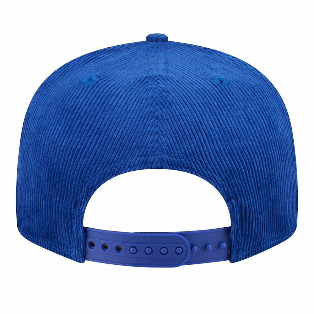 Golden State Warriors Throwback Display Corduroy 9FIFTY Snapback Hat Royal - New Era