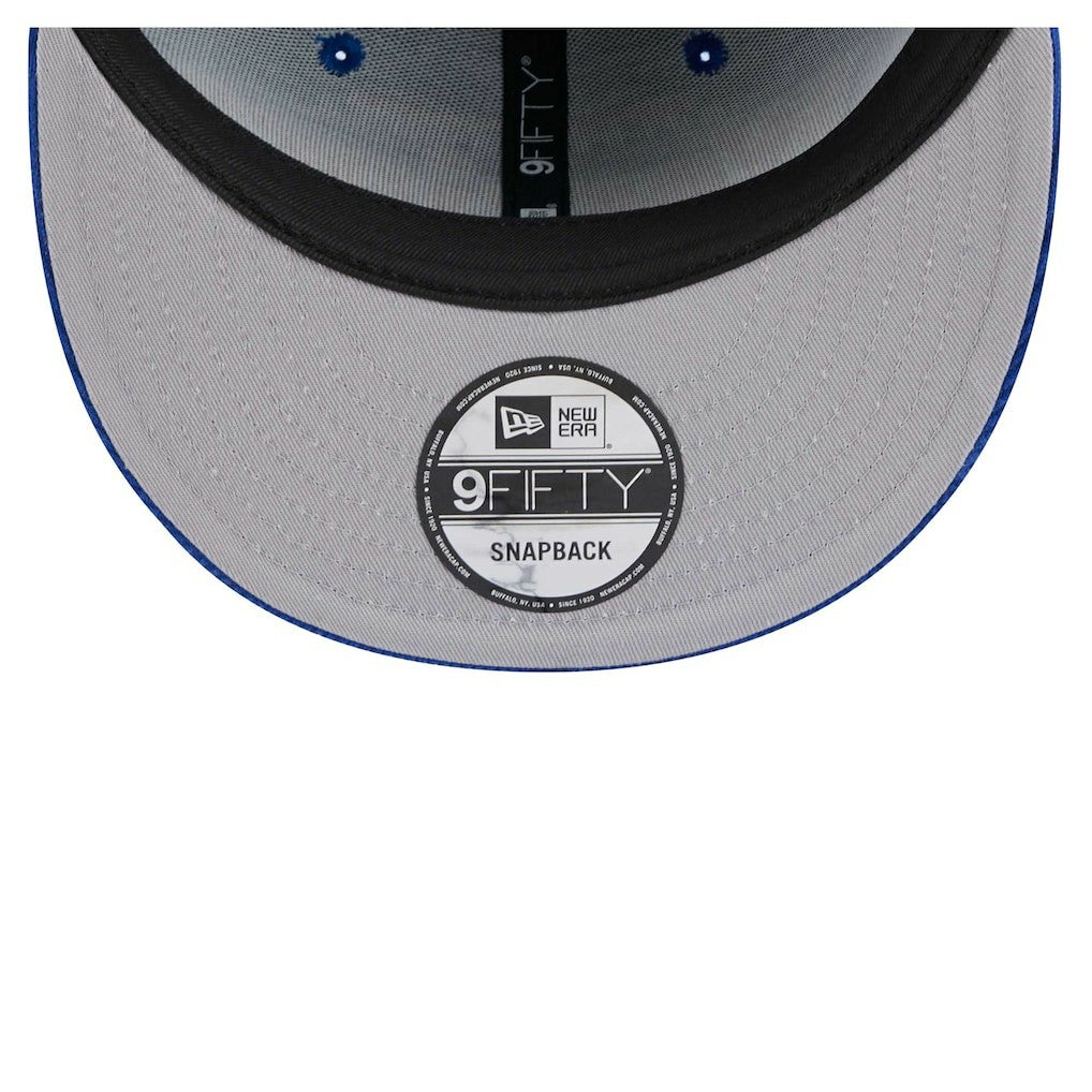 Golden State Warriors Throwback Display Corduroy 9FIFTY Snapback Hat Royal - New Era