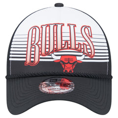 Chicago Bulls Black Throwback Gradient A-Frame 9FORTY Adjustable Hat - New Era
