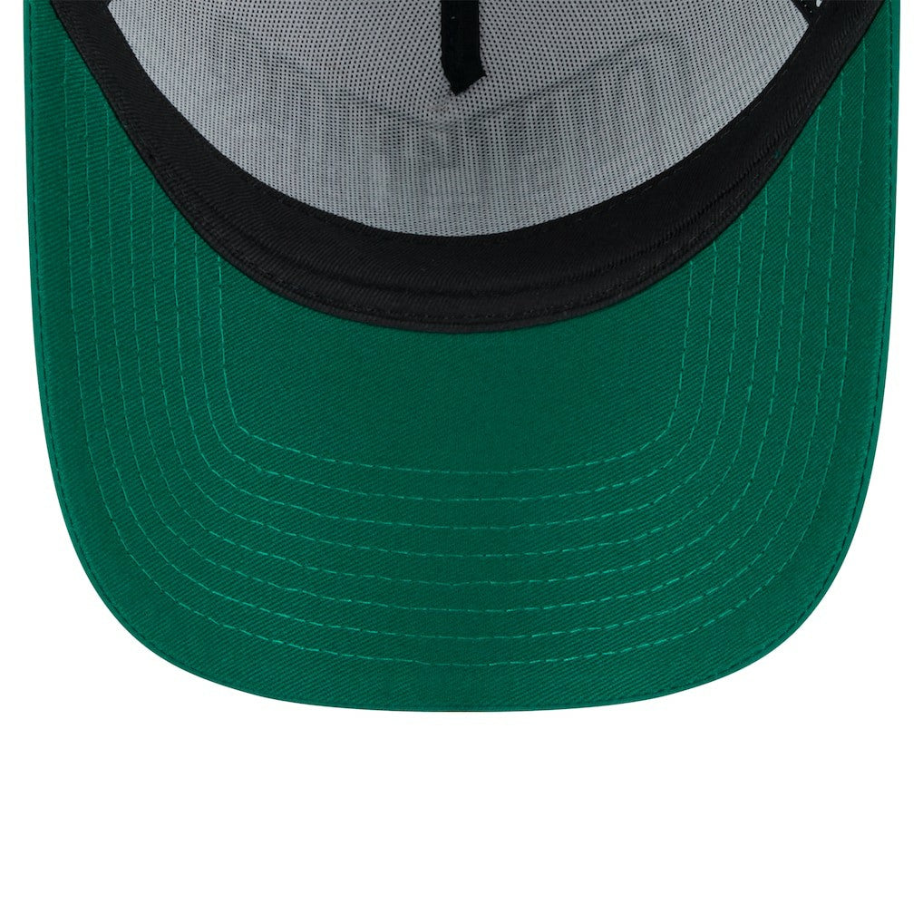 Boston Celtics Kelly Green Throwback Gradient A-Frame 9FORTY Adjustable Hat - New Era