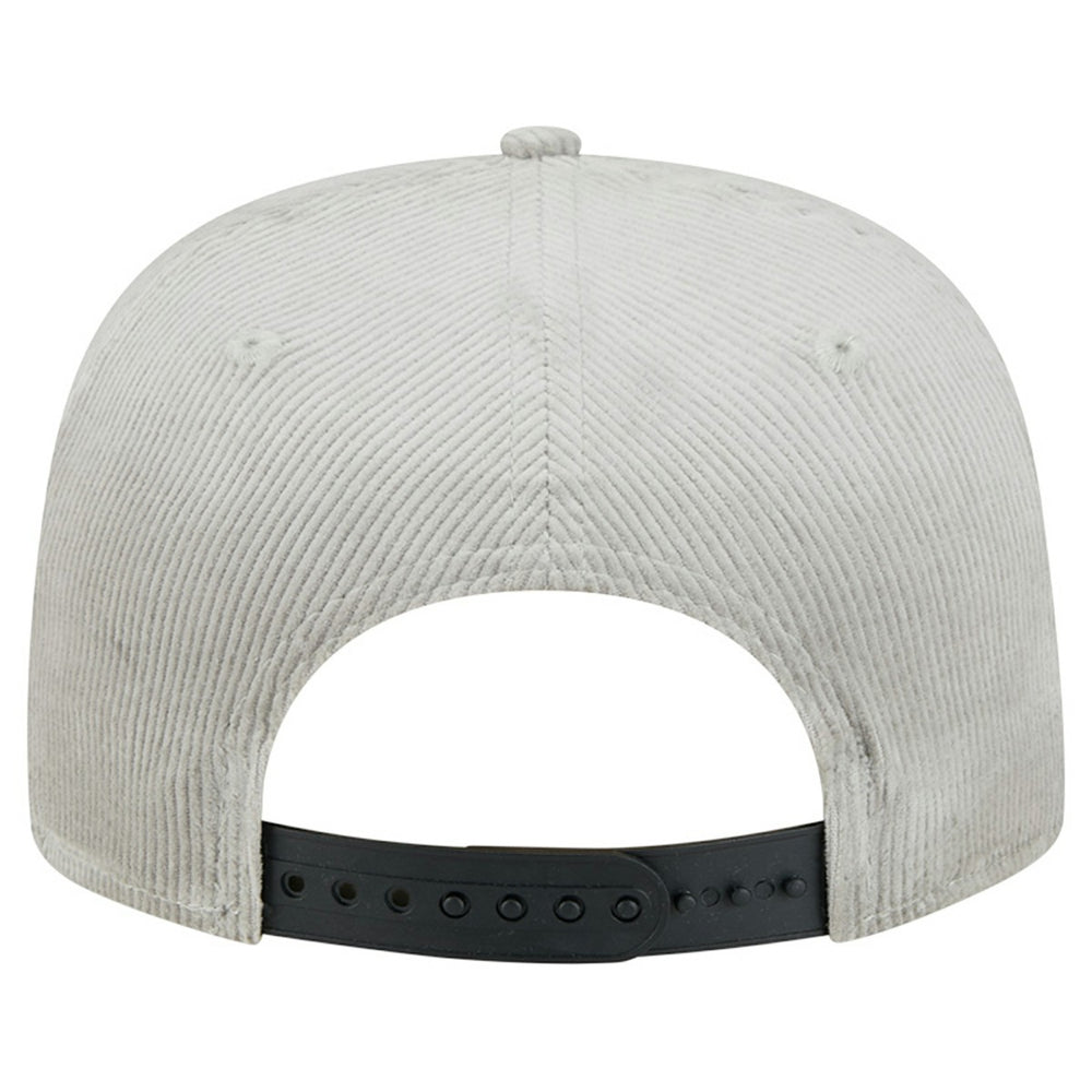 Miami Heat Throwback Corduroy Golfer Snapback Hat Gray - New Era