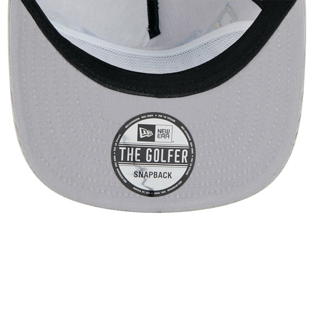 Golden State Warriors Throwback Corduroy Golfer Snapback Hat Gray - New Era
