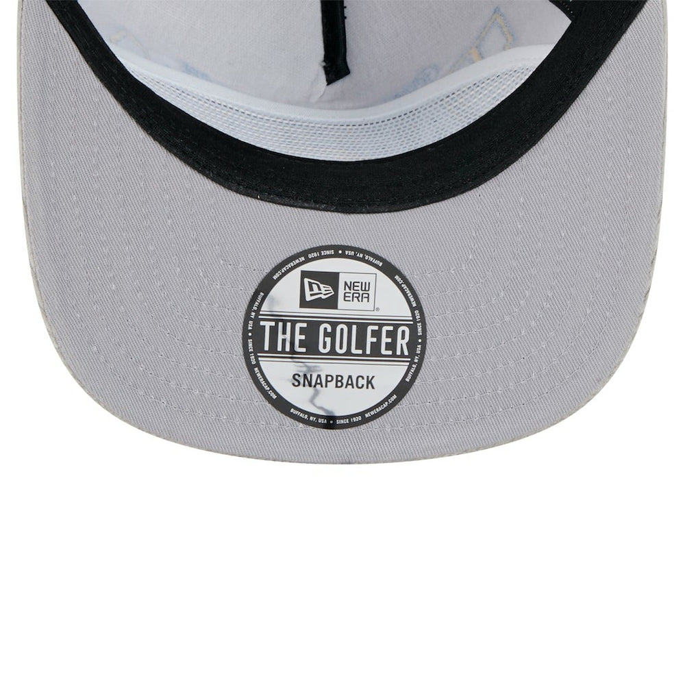 Golden State Warriors Throwback Corduroy Golfer Snapback Hat Gray - New Era