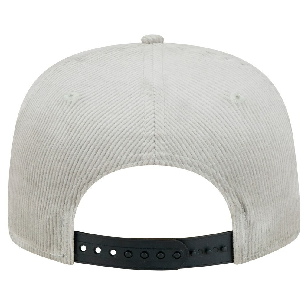 Chicago Bulls Throwback Corduroy Golfer Snapback Hat Gray - New Era
