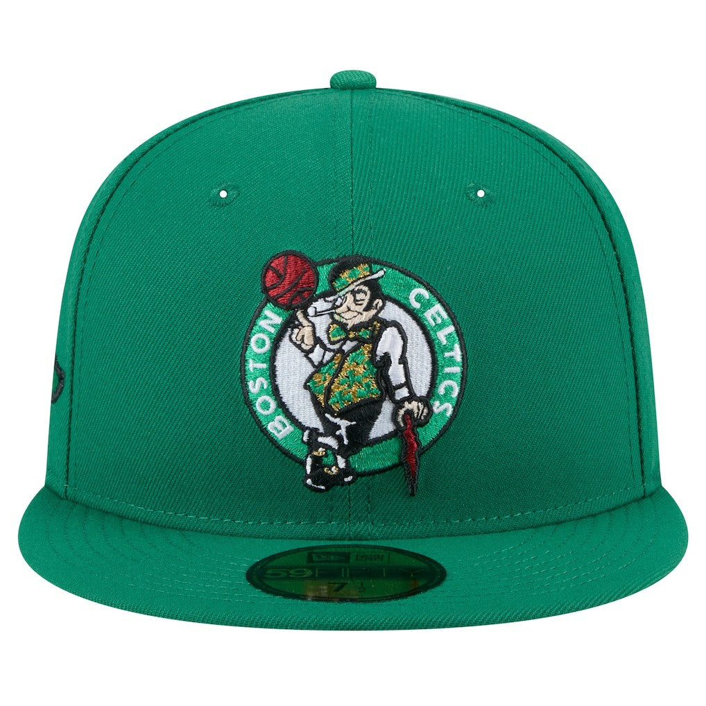 Boston Celtics Throwback Pennant 59FIFTY Fitted Hat Kelly Green - New Era